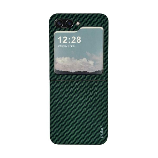 كڤر حماية Piblue لهاتف Samsung Z Flip 5 | أخضر كربوني كڤر حماية Piblue لهاتف Samsung Z Flip 5 | أخضر كربوني